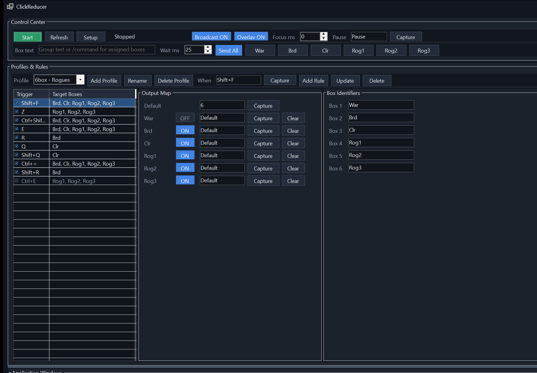 ClickReducer main window